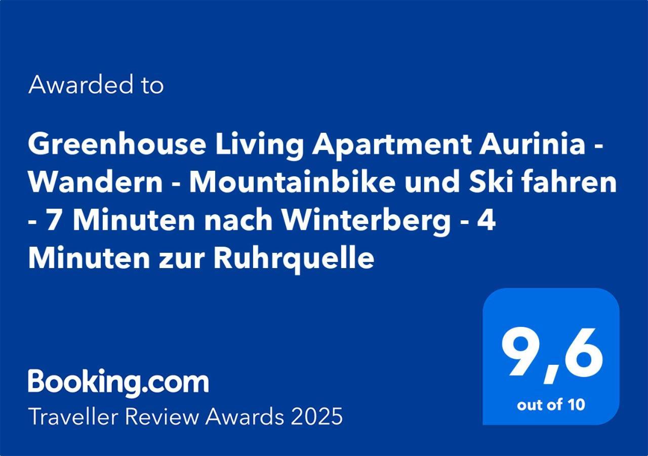 Greenhouse Living Apartment Aurinia - Wandern - Mountainbike Fahren - 4 Minuten Nach Winterberg - 4 Minuten Zur Ruhrquelle - Natur Geniessen - Reisen Mit Hund Медебах Экстерьер фото